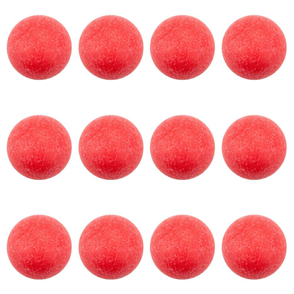 Pack of 12 Red Textured Foosballs