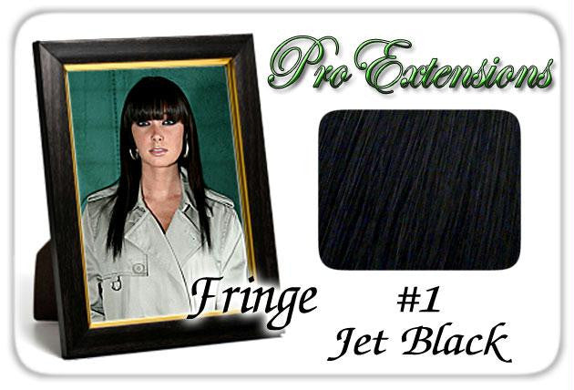 #1 Jet Black Pro Fringe Clip In Bangs