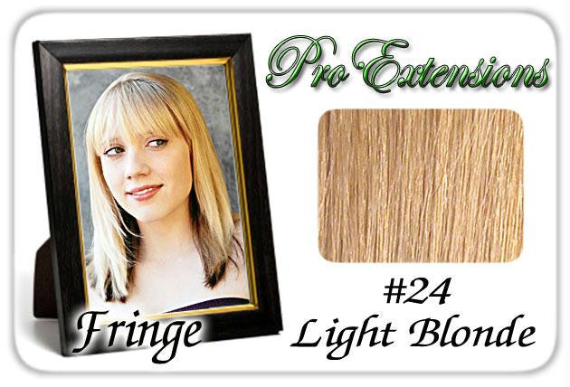 #24 Light Blonde Pro Fringe Clip In Bangs