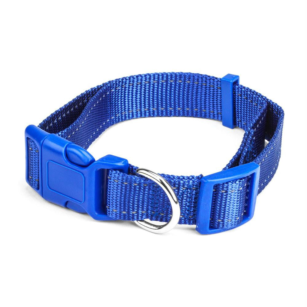 Large Blue Adjustable Reflective Collar