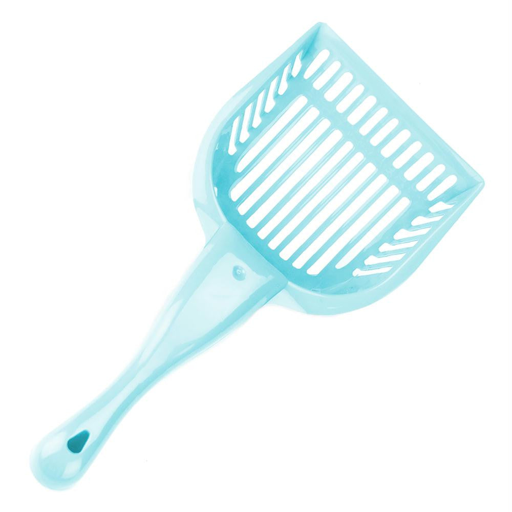 Turquoise Cat Litter Scoop with Reinforced Comfort Handle