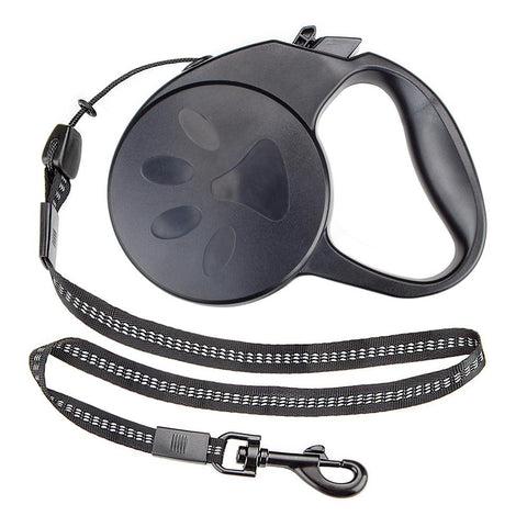 10-foot Black Extra-Small Retractable Dog Leash