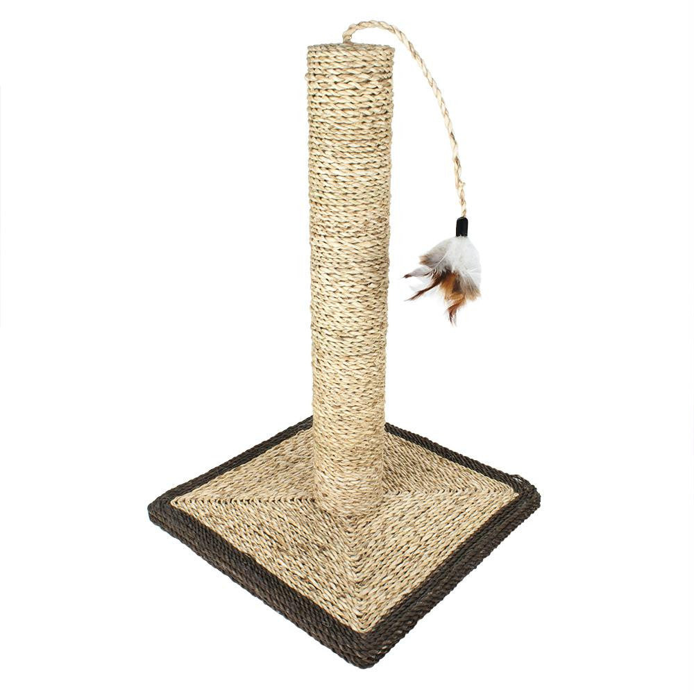 18" Sisal Cat Scratching Post and Feather with Base