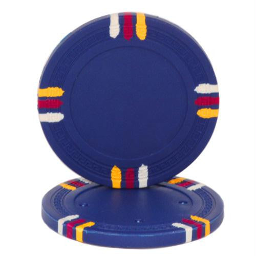 Dark Blue Blank Claysmith 12 Stripe Poker Chip - 13.5grams