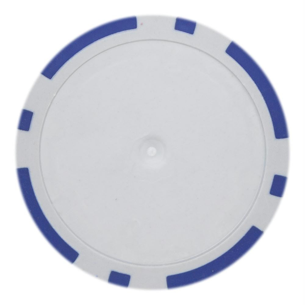 Roll of 25 - Blue Blank Poker Chips - 14 Gram