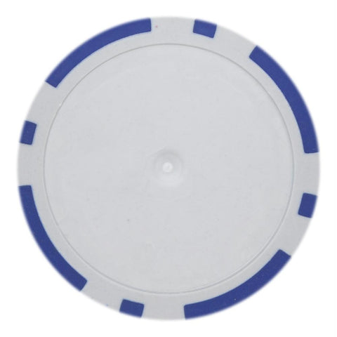 Roll of 25 - Blue Blank Poker Chips - 14 Gram