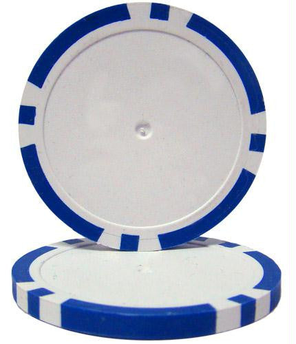 Blue Blank Poker Chips - 14 Gram