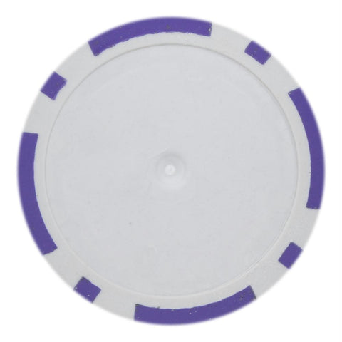 Roll of 25 - Purple Blank Poker Chips - 14 Gram