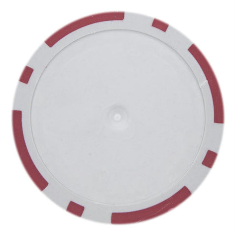 Roll of 25 - Red Blank Poker Chips - 14 Gram