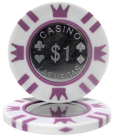 Roll of 25 - Coin Inlay 15 Gram - $1 Chip