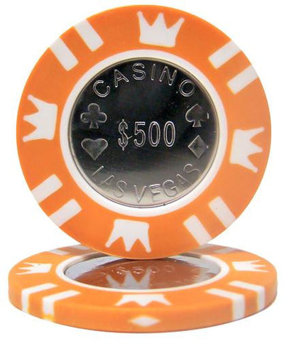 Roll of 25 - Coin Inlay 15 Gram - $500 Chip