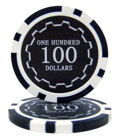 Roll of 25 - Eclipse 14 Gram Poker Chips - $100