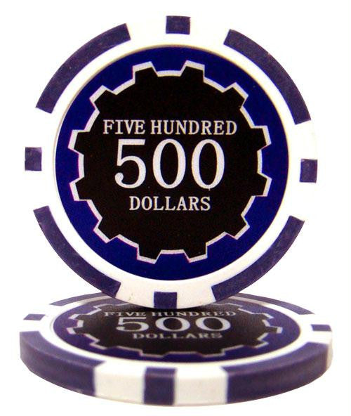 Roll of 25 - Eclipse 14 Gram Poker Chips - $500