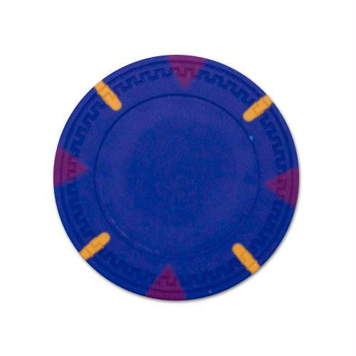 Blue Blank Claysmith Triangle and Stick Poker Chip - 13.5g