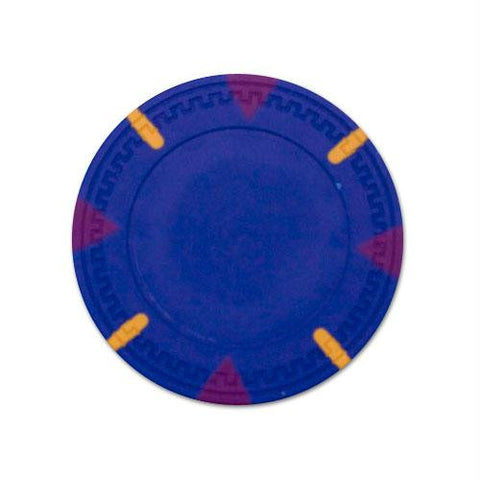 Blue Blank Claysmith Triangle and Stick Poker Chip - 13.5g