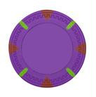 Purple Blank Claysmith Triangle and Stick Poker Chip - 13.5g