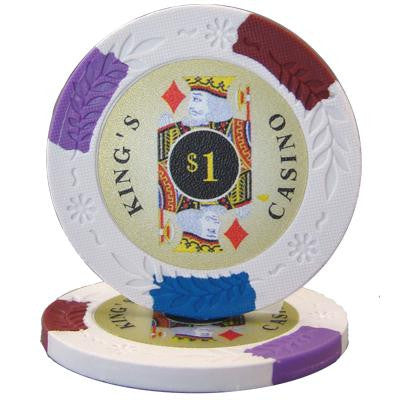 Roll of 25 - King's Casino 14 gram Pro Clay - $1