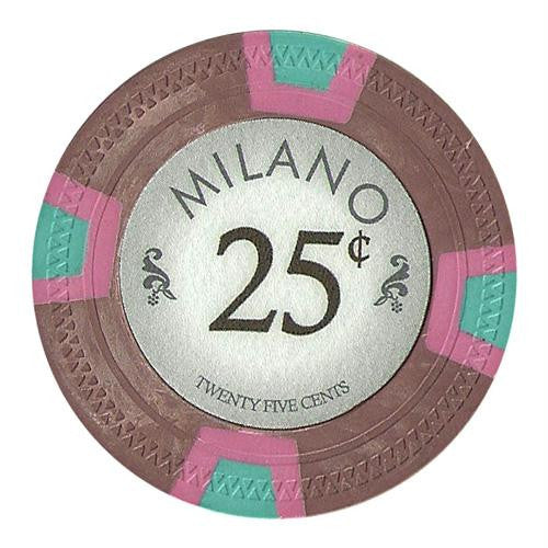 Roll of 25 - Milano 10 Gram Clay - .25&cent;  (cent)