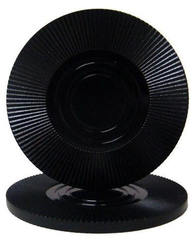 Black Interlocking Radial Chip