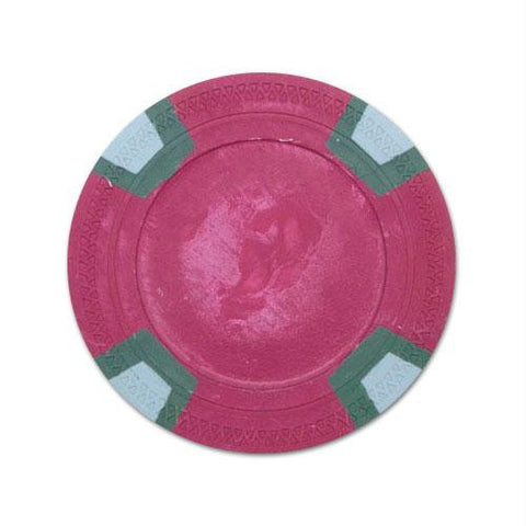 Red Blank Claysmith Double Trapezoid Poker Chip - 10g