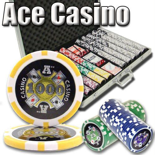 1,000 Ct - Custom Breakout - Ace Casino 14 Gram - Aluminum