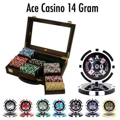 300 Ct - Custom Breakout - Ace Casino 14 Gram - Walnut