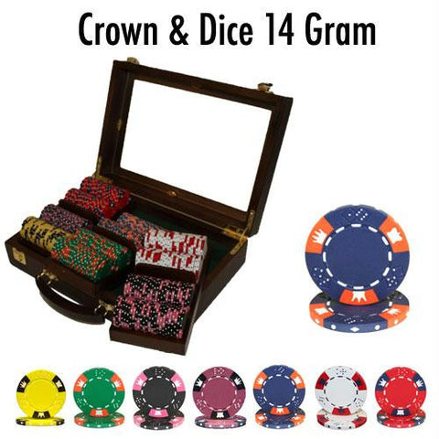 300 Ct - Pre-Packaged - Crown & Dice - Walnut