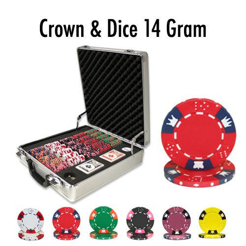 500 Ct - Pre-Packaged - Crown & Dice 14 Gram - Claysmith