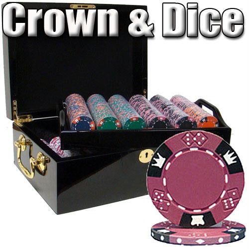 500 Ct - Pre-Packaged - Crown & Dice 14g - Black Mahogany