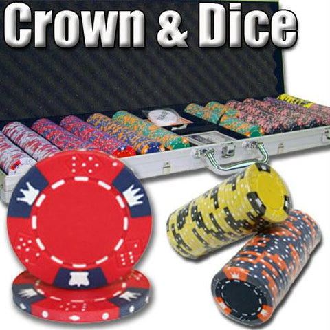 600 Ct - Pre-Packaged - Crown & Dice 14 G - Aluminum