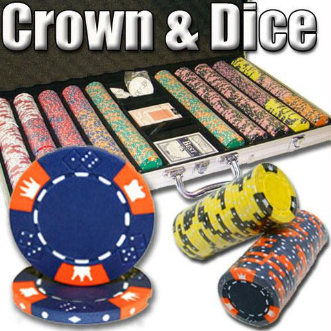 750 Ct - Pre-Packaged - Crown & Dice 14 G - Aluminum