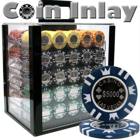 1000 Ct Acrylic Standard Breakout-Coin Inlay 15 Gram Chips