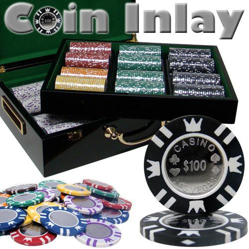 500 Ct Hi Gloss Set Custom Pack - Coin Inlay 15 Gram Chips