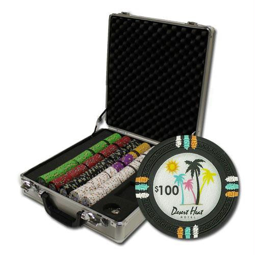 500Ct Claysmith "Desert Heat" Chip Set in Claysmith Gaming