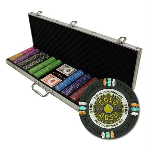 600Ct Claysmith Gaming "Gold Rush" Chip Set in Aluminum Case