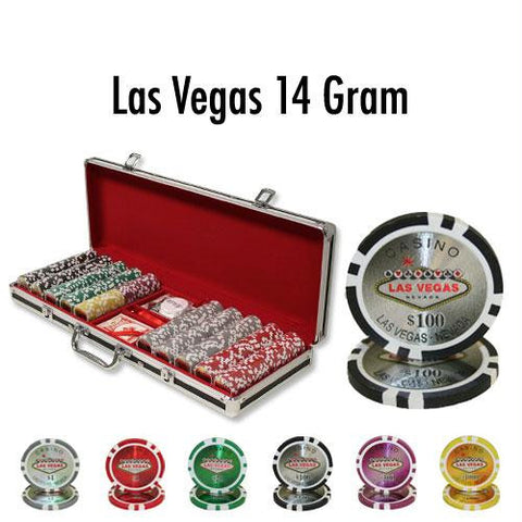 500 Ct - Pre-Packaged - Las Vegas 14 G - Black Aluminum