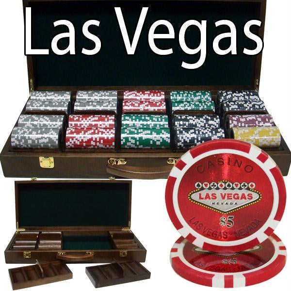 500 Ct - Pre-Packaged - Las Vegas 14 G - Walnut Case