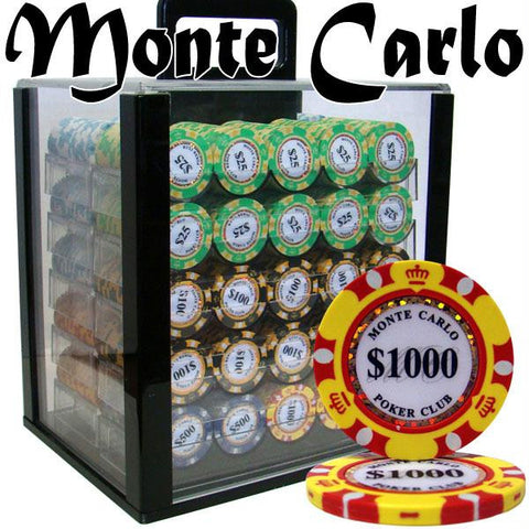 Pre-Pack - 1000 Ct Monte Carlo Chip Set Acrylic Case