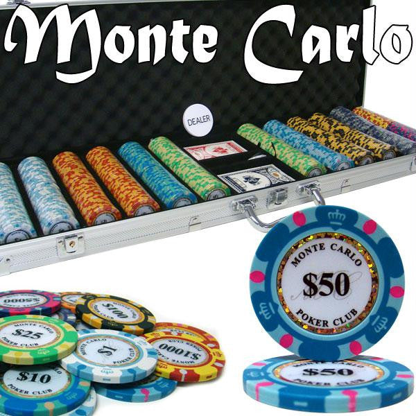 Custom - 600 Ct Monte Carlo Chip Set Aluminum Case