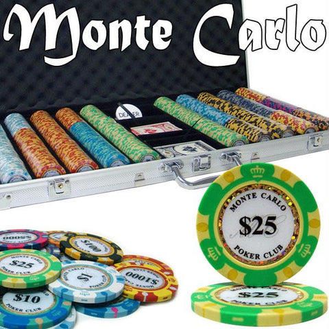 Custom - 750 Ct Monte Carlo Chip Set Aluminum Case