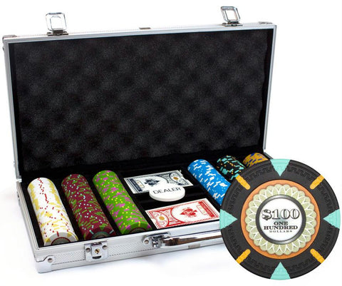 300Ct Claysmith Gaming 'The Mint' Chip Set in Aluminum