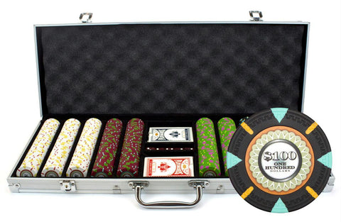 500Ct Claysmith Gaming 'The Mint' Chip Set in Aluminum