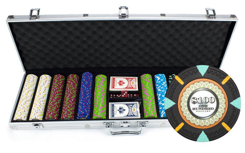 600Ct Claysmith Gaming 'The Mint' Chip Set in Aluminum