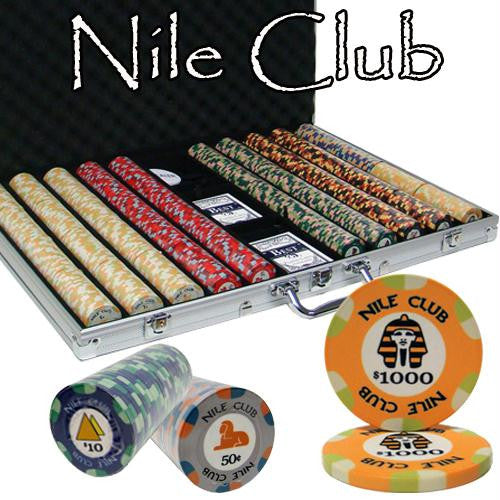 1000 Ct Custom Breakout Nile Club Chip Set - Aluminum Case