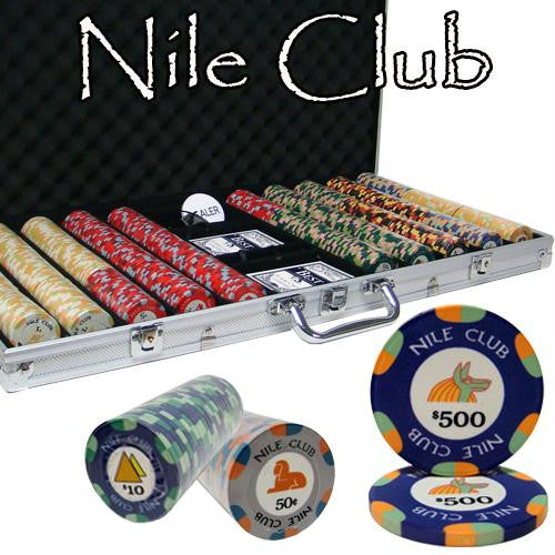 750 Ct Standard Breakout Nile Club Chip Set - Aluminum Case