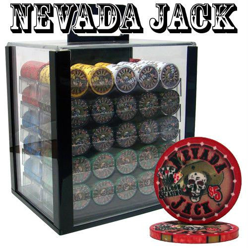 Pre-Packaged - 1000 Ct Nevada Jack 10g Acrylic Chip Set