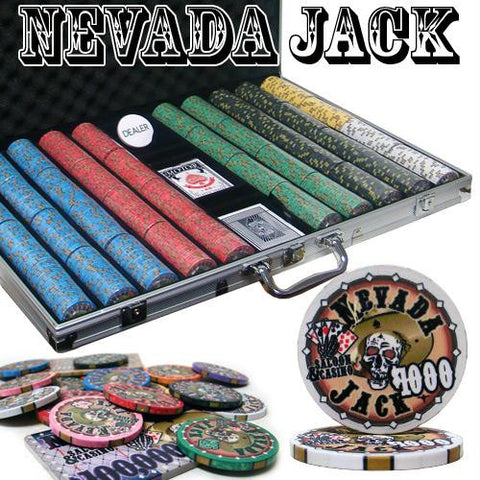 Pre-Packaged - 1000 Ct Nevada Jack 10 Gram Chip Set