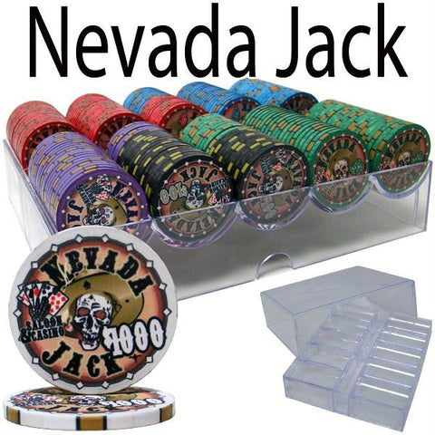 Custom Breakou - 200 Ct Nevada Jack Chip Set Acrylic Tray