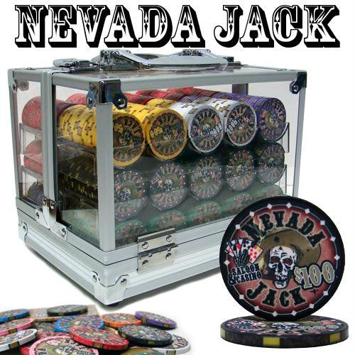 Pre-Packaged - 600 Ct Nevada Jack 10 Gram Acrylic Chip Set