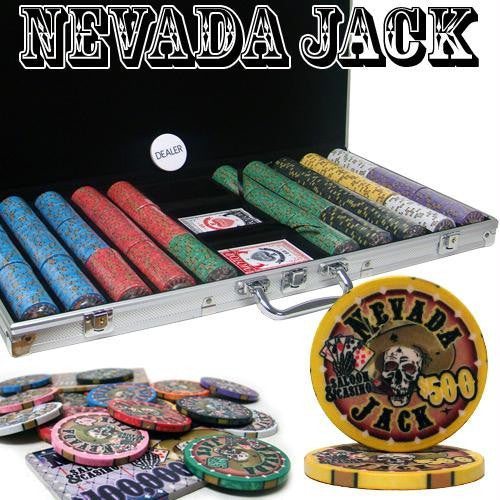 Pre-Packaged - 750 Ct Nevada Jack 10 Gram Chip Set